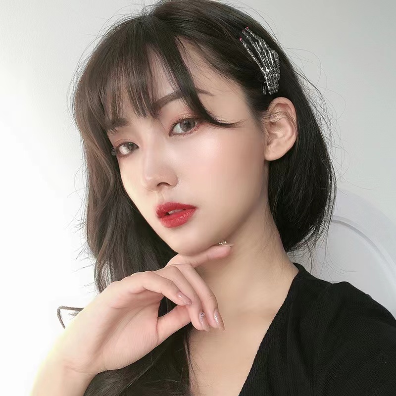 Kẹp Tóc Hình Bộ Xương Đính Đá Phụ Kiện Thời Trang Cho Nữ AB049