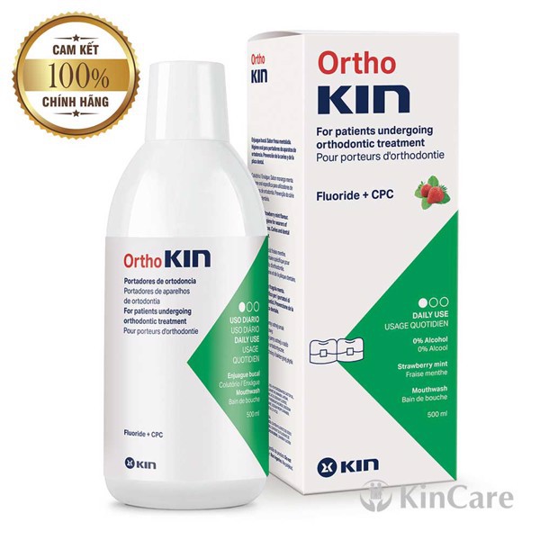 Nước súc miệng sát khuẩn Kin Gingival 250ml sát khuẩn, trị hôi miệng, ngăn ngừa viêm nướu