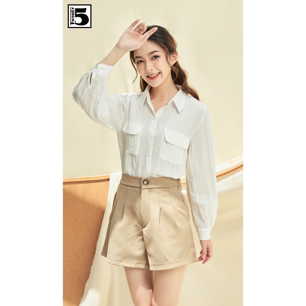 Áo sơ mi nữ 2 túi ốp ngực Twentyfive N1025