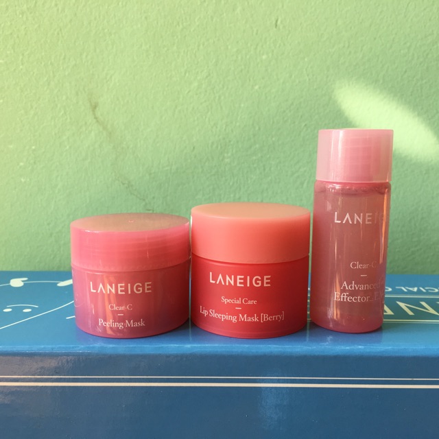 LANEIGE SET 9 món mặt nạ, sữa tắm, dưỡng da kèm HỘP đẹp