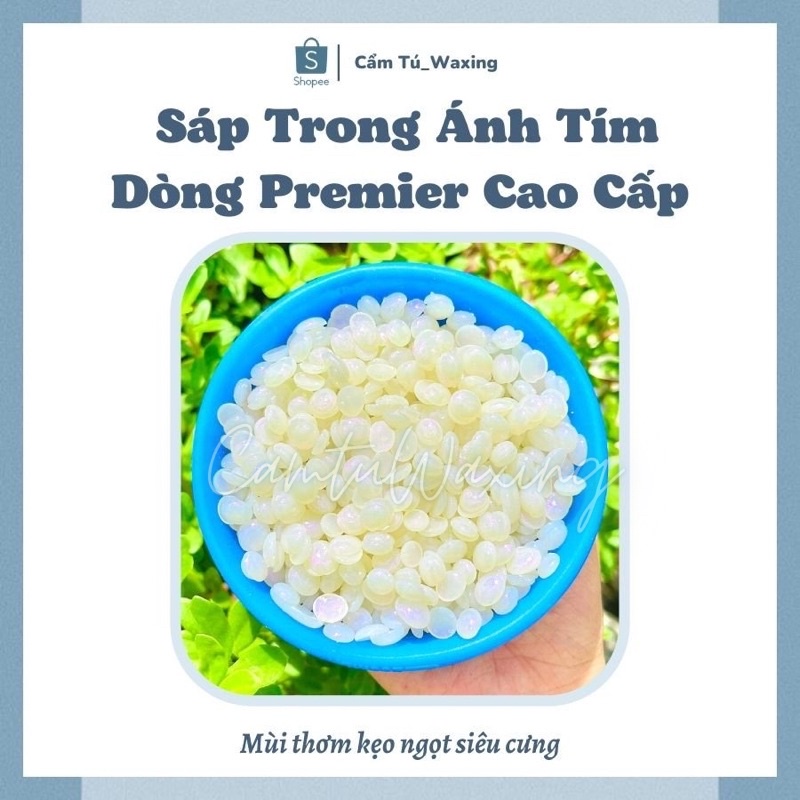 SÁP TRONG ÁNH TÍM SIÊU BÁM LÔNG MÙI THƠM KẸO DỄ CHỊU [TẶNG KÈM QUE GỖ PHẾT SÁP]