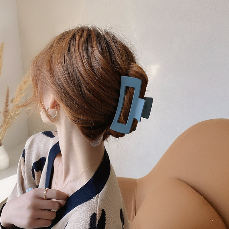 Kẹp tóc cỡ lớn thiết kế đơn giản phong cách Hàn Quốc thời trang cho nữ