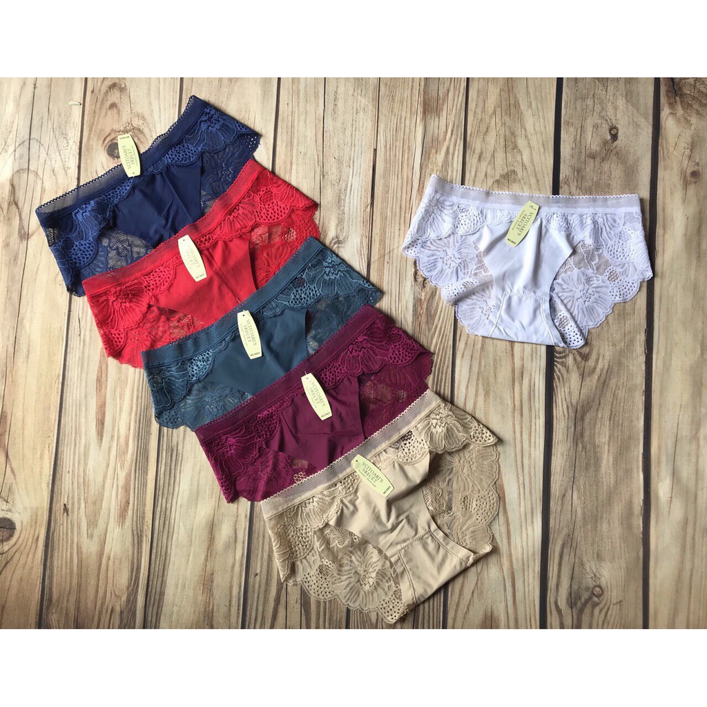 Combo 5 quần lót nữ su ren hoa 8423