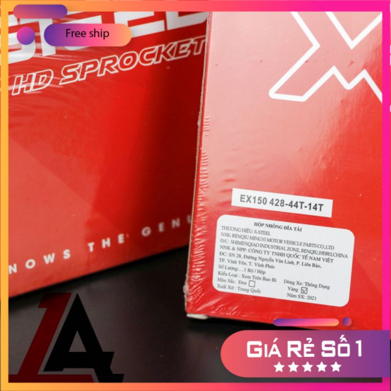 Nhông sên dĩa X1R dành cho Exciter - Winner - R15V3