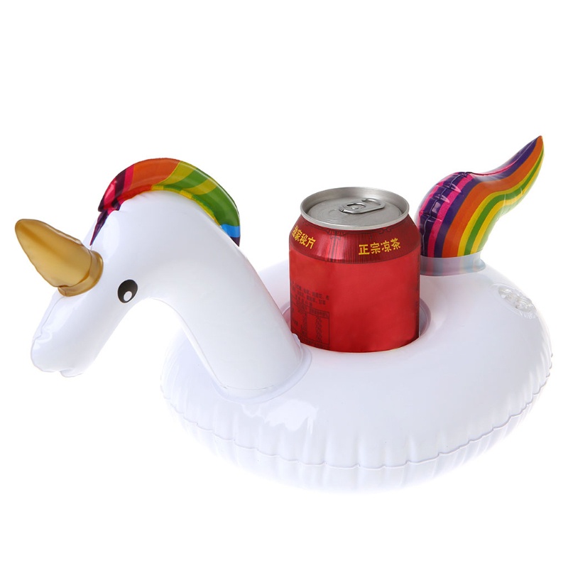 Giá Đỡ Cốc Nước Hình Kỳ Lân Bơm Hơi Mini Tiện Dụng Cho Bữa Tiệc Bể bơi