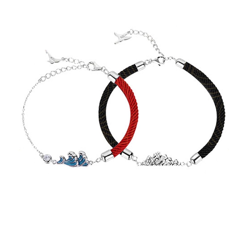 Cặp Vòng Tay Cặp Đôi Hình Ngọn Núi / Biển Thời Trang