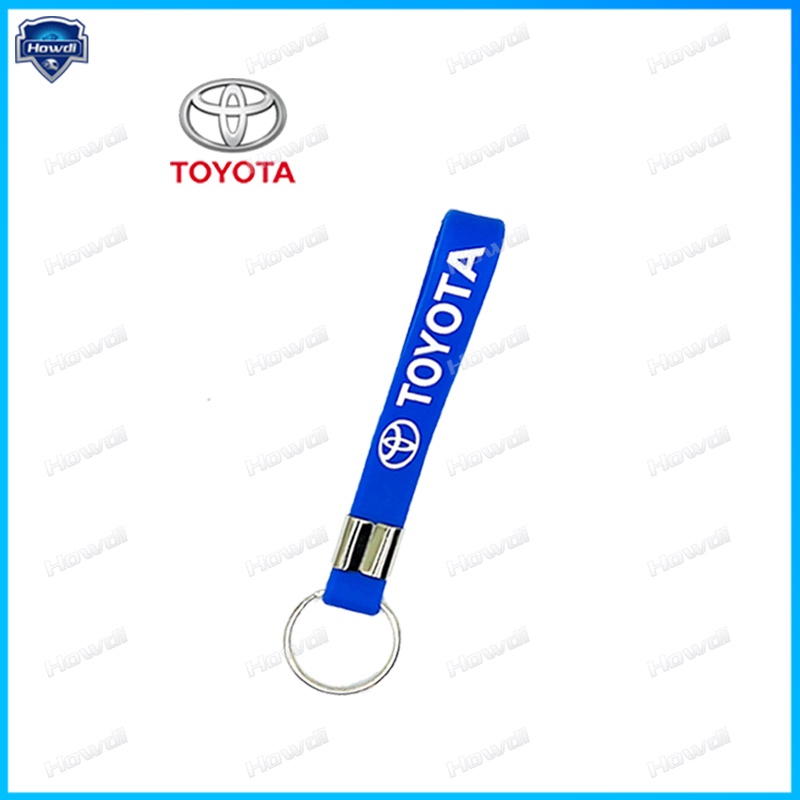 Móc Khóa Silicon Hình logo Toyota Thời Trang