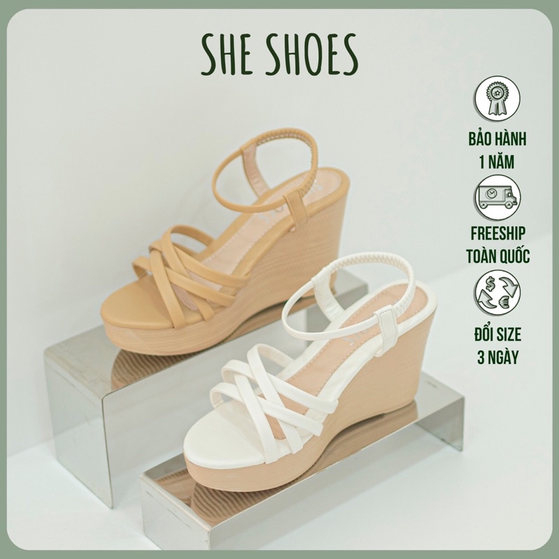 Giày sandal đế xuồng ♥️Freeship♥️ sandal quai ngang 9p siêu xinh. ĐỘC QUYỀN BỞI SHE SHOES - SDX09050