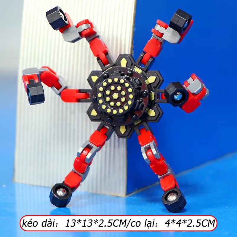 Con Quay đồ Chơi đầu Ngón Tay Cơ khí Dạng Chuỗi Biến Hình , Con Quay Hồi Chuyển Giải Nén Spinner