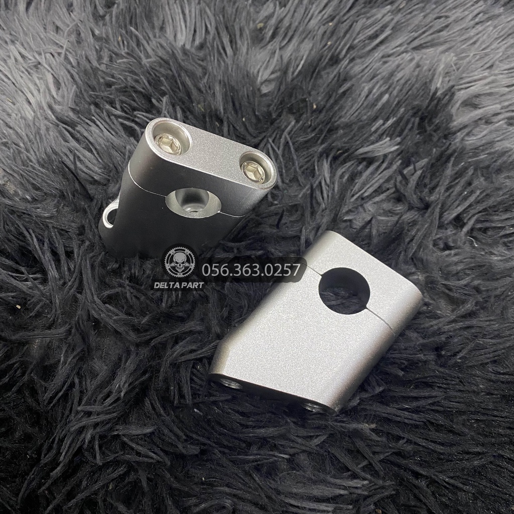 Gù Nâng Ghi Đông Xéo 22 ly - Tay Lái Moto - Nhôm CNC Nguyên Khối