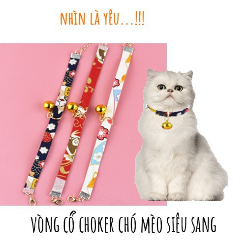 VÒNG CỔ CHOKER CHO CHÓ MÈO