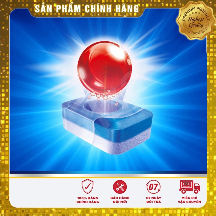 Viên rửa bát Finish All in 1 Max 80 viên [khuyến mại 3 Viên Finish All-in-1]