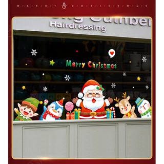 decal noel dán kính 2 mặt