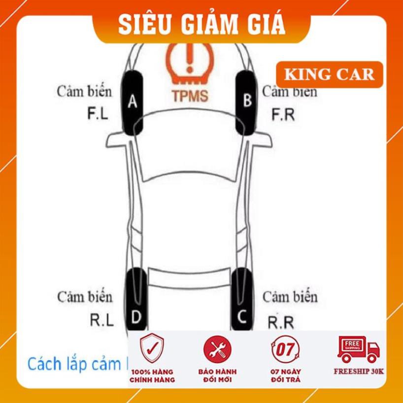 Cảm biến áp suất lốp van ngoài màn hình màu, cảm biến áp xuất lốp TPMS Shop KingCar