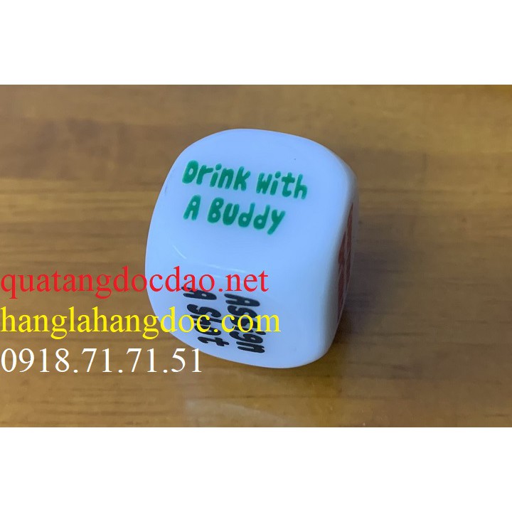 Hột xí ngầu uống bia tiếng Anh 2cm phiên bản mới  TA2b