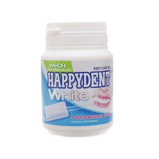 Kẹo cao su Happydent White hương Peppermint hũ 56g