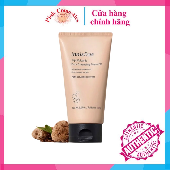 Sữa Rửa Mặt Innisfree Tro Núi Lửa Jeju Volcanic Pore Cleansing Foam 150g
