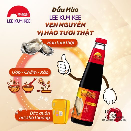 Dầu Hào Kum Chun Lee Kum Kee Chai 510G - Nhập Khẩu Chính Hãng Vẹn Nguyên Vị Hào Tươi