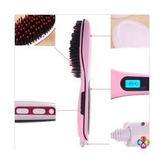 LƯỢC CHẢI THẲNG TÓC FAST HAIR STRAIGHTENER HQT-906 ( HỒNG )