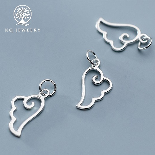 Charm bạc cánh thiên thần treo - NQ Jewelry