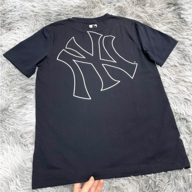 [ M.L.B XUẤT DƯ XỊN   ] Áo Phông / Áo Thun Đôi NY Mega-Logo Overfit T-Shirts NEW YORK (ẢNH THẬT) | FULL TEM TAG CODE
