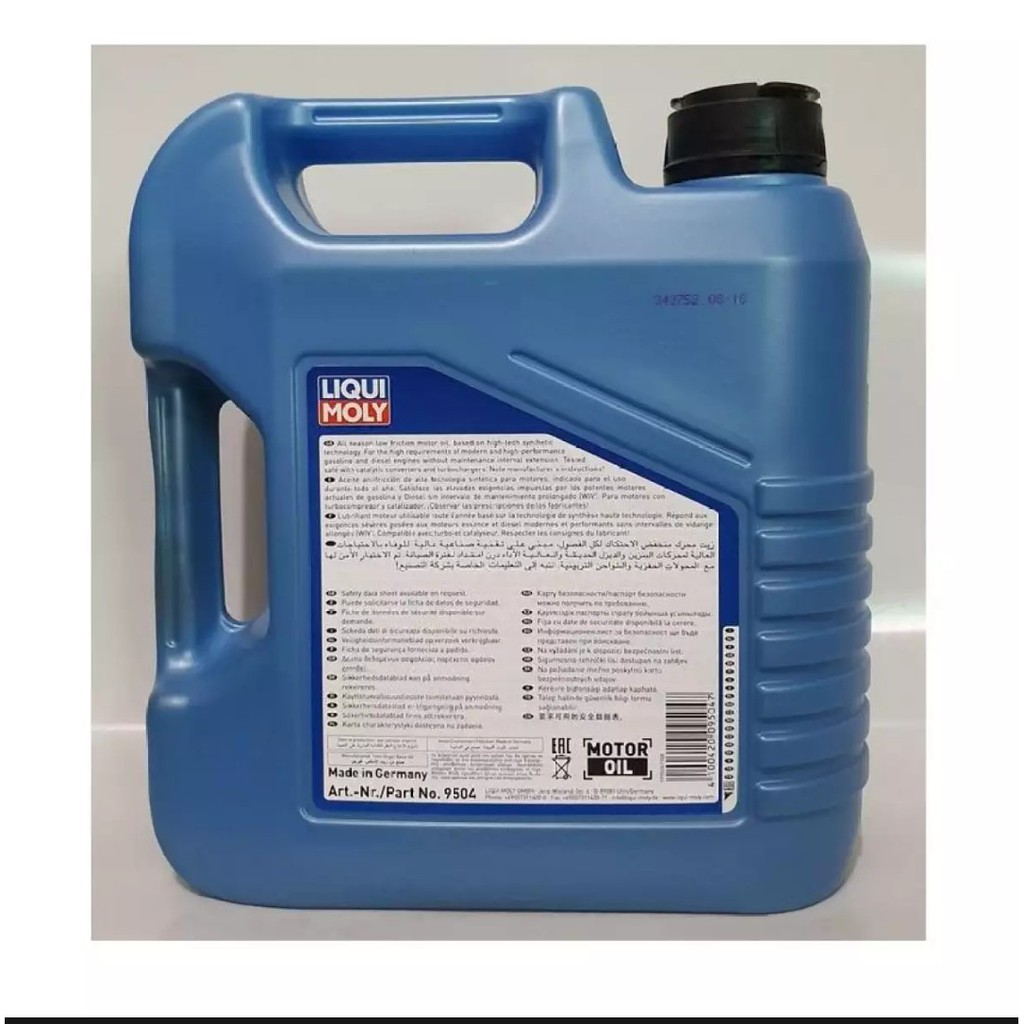 Dầu nhớt tổng hợp công nghệ cao Liqui Moly Super Leichtlauf 10W-40- 9504 -4 lít