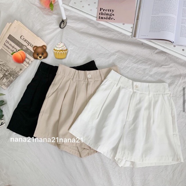Quần short vải thô đũi(Ảnh Thật team Nana21 chụp)