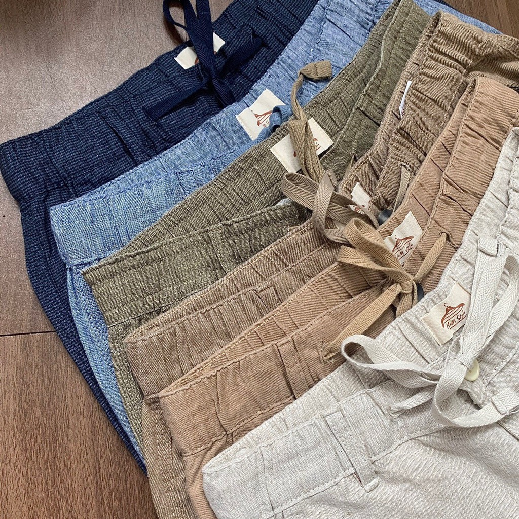 Quần Short Nam Linen Tưng Lưng Thun