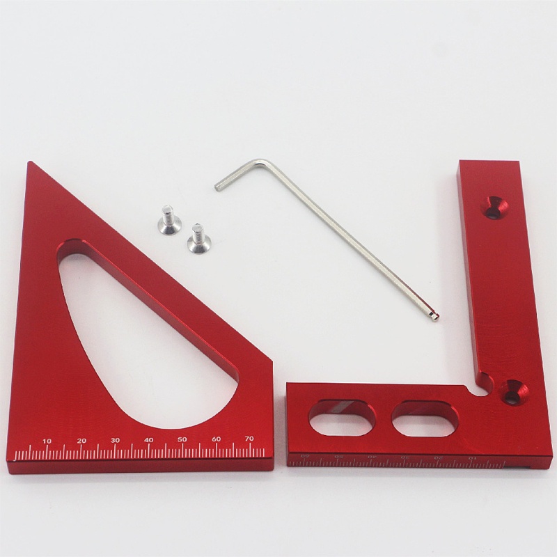 Thước Đo Góc Tam Giác / Vuông Bằng Hợp Kim Nhôm Độ Chính Xác Cao