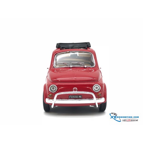 Xe Mô Hình New Fiat 500 L Bburago 1:24 (Đỏ)