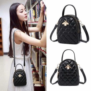 Balo con ong mini 3 ngăn có thể đeo chéo