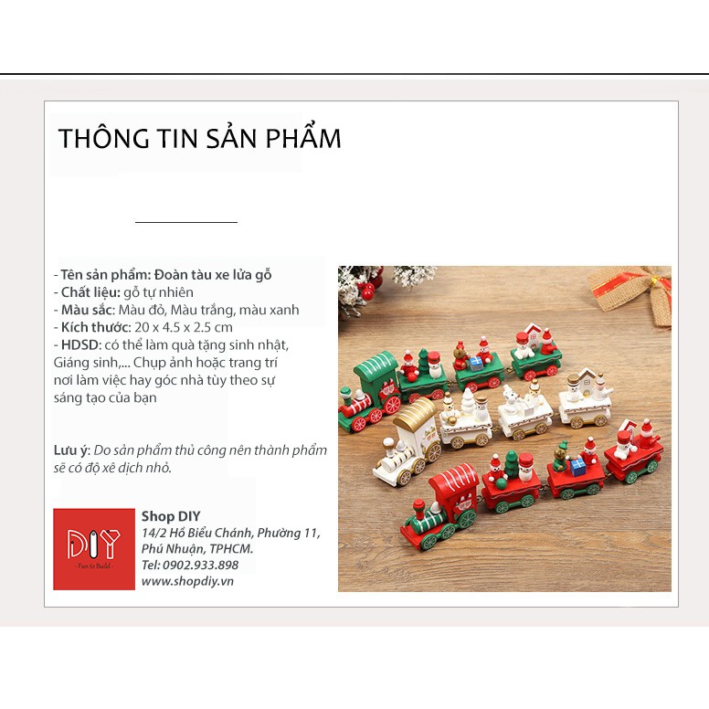 Đoàn Tàu Xe Lửa Giáng Sinh - Trang Trí Noel Giáng Sinh