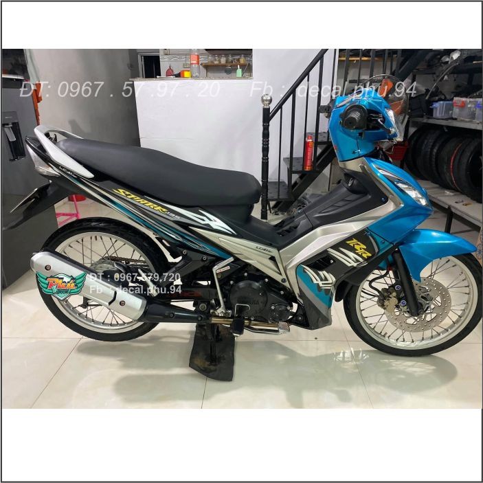 Tem Rời Exciter 2010 Xanh Bạc Crom (O)