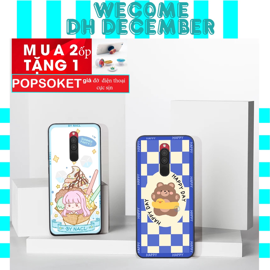 Ốp lưng Xiaomi REDMI 8  in hình 3D gấu mới nhất - sang - chảnh - ĐẸP- BỀN