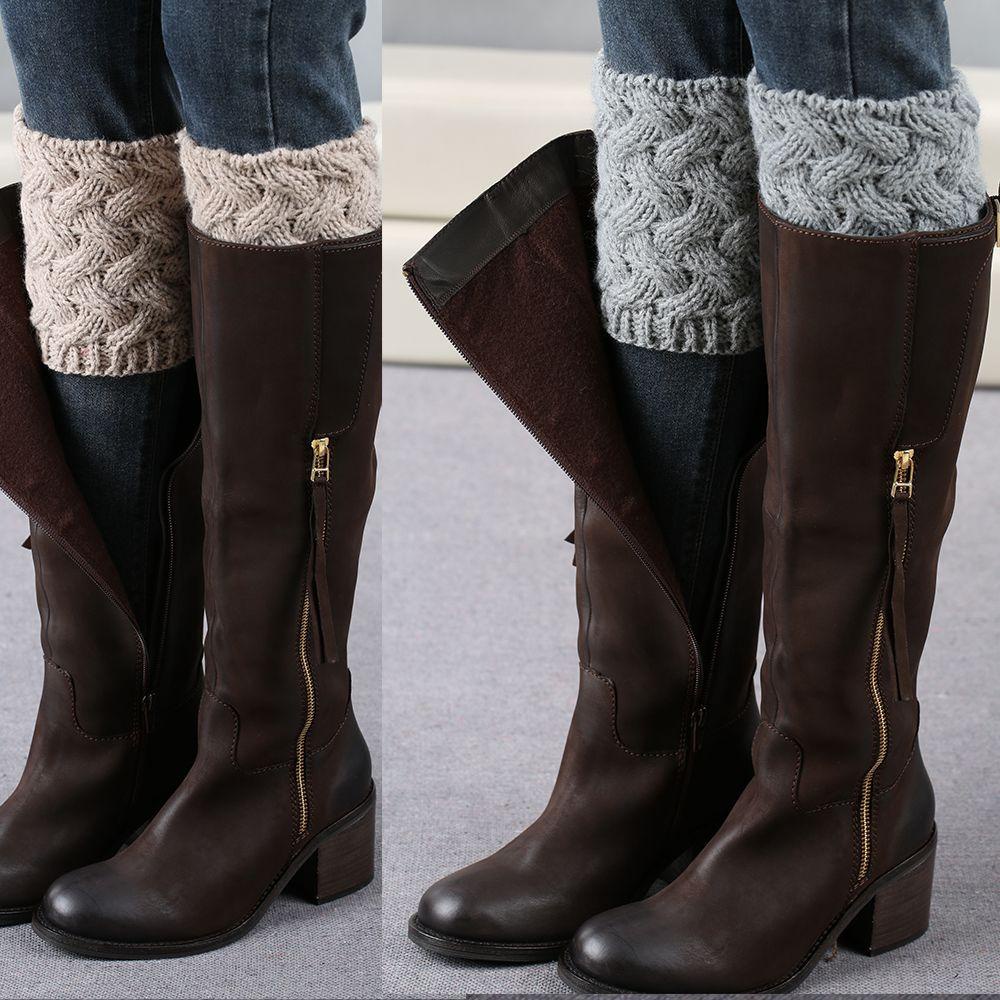 PATH Vớ Ống Chân Giữ Ấm Mang Bốt Thời Trang Cho Nữ