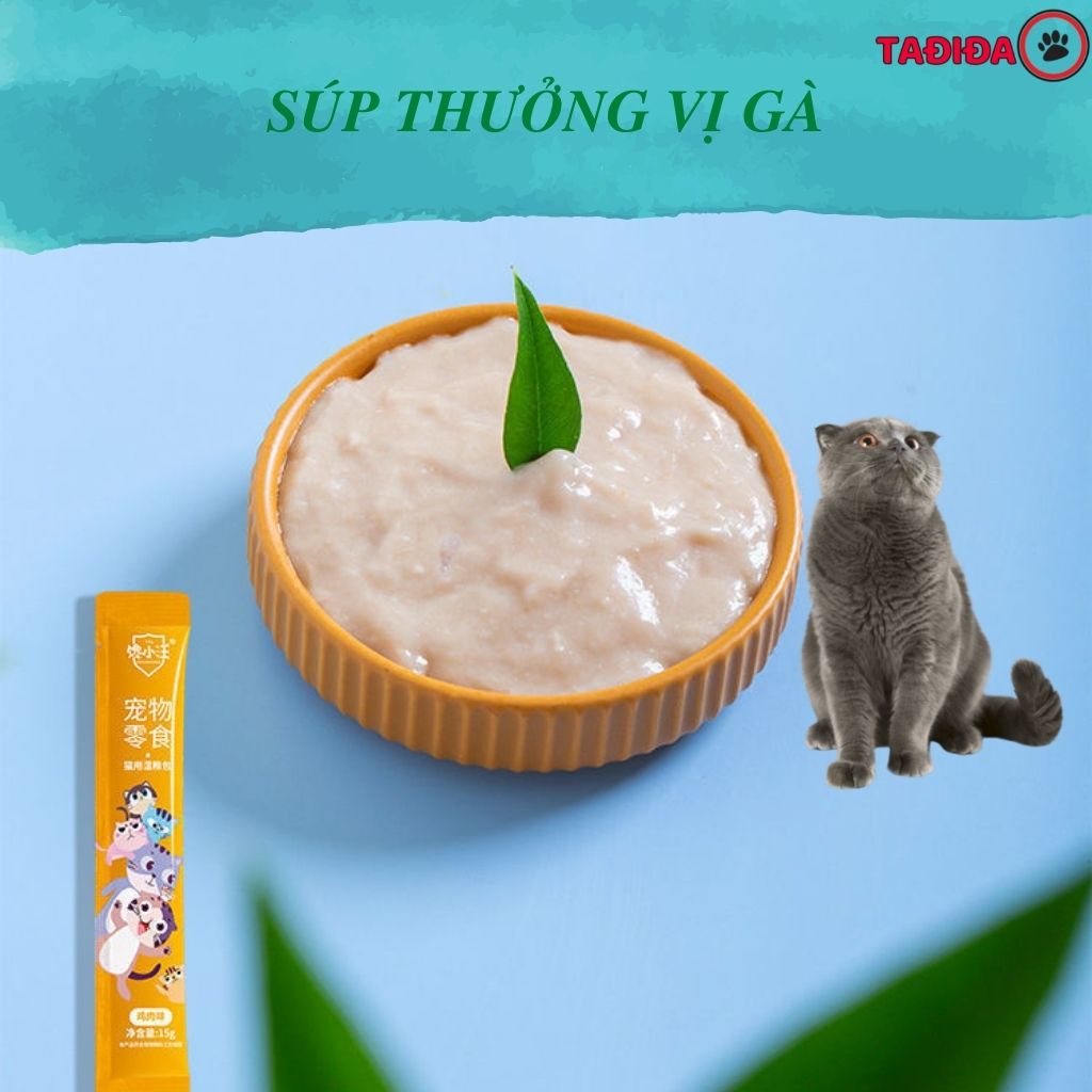 Súp thưởng cho Mèo Ciao dinh dưỡng , Thức ăn cho Mèo bổ sung dưỡng chất - Tadida Pet