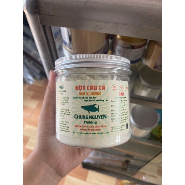 Bột câu cá Ngũ Vị Hương dùng để ủ mồi đánh tra, chép, rô phi