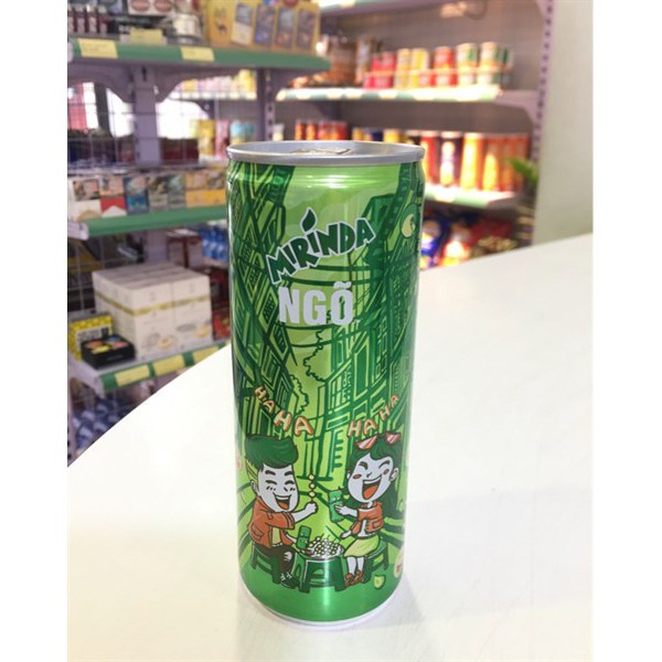 Lốc 6 lon Mirinda xanh 330ml vị soda kem/ PEPSI ngõ