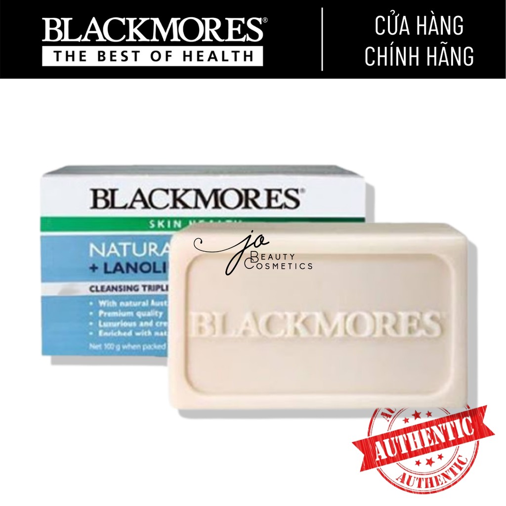 Xà phòng Blackmores✨LÀM MỀN DA✨chiết xuất Nhau Thai Cừu Natural Vitamin E + Lanolin Body Bar 100g