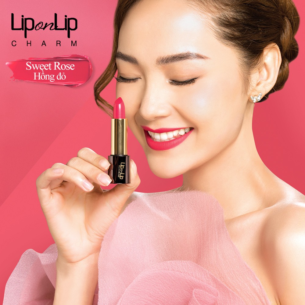 Son lì Collagen siêu mịn Lip On Lip Charm 4g