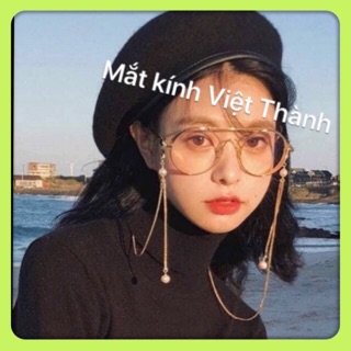 [Mã FAST10KT4 giảm 10K đơn bất kỳ] Dây đeo kính kim loại CHẤT HẠT CHÂU nhân tạo chain kính