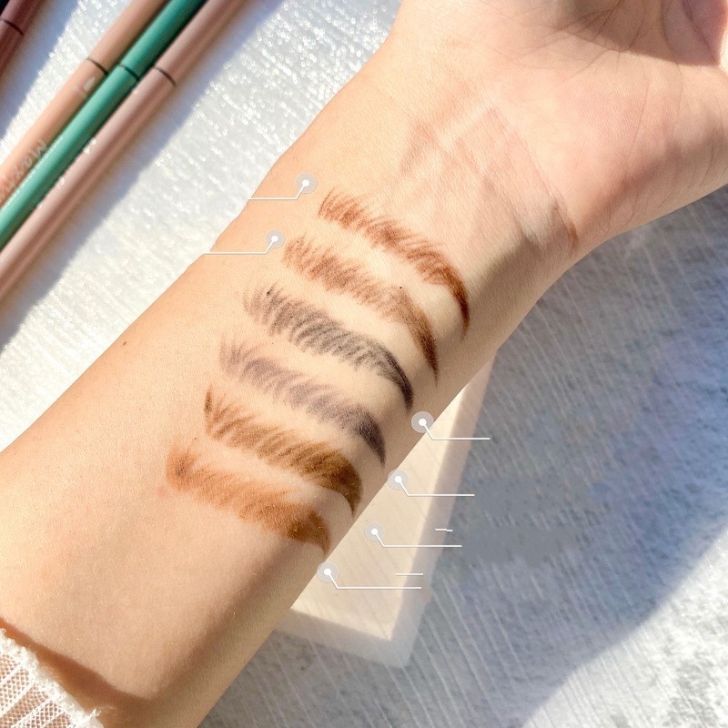 [Hàng mới về] Bút kẻ mày đầu tròn siêu mảnh chống thấm nước lâu trôi chuyên nghiệp