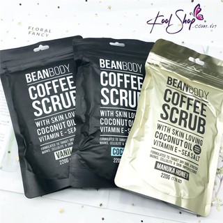 💕 Tẩy da chết toàn thân organic Bean Body Coffee Scrub 220g💕