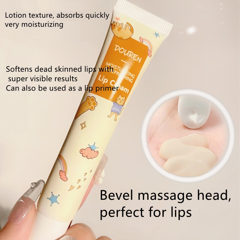 Son Dưỡng Môi Douren Chiết Xuất Dầu Thiên Nhiên Mềm Mại Dưỡng Ẩm Giảm Nếp Nhăn Chống Nước Đa Năng