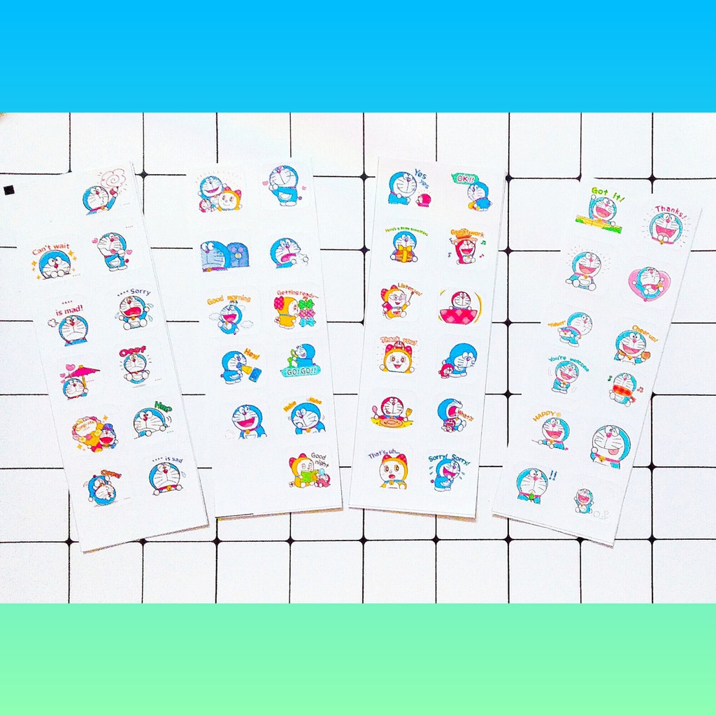1 tấm sticker Doraemon <3
