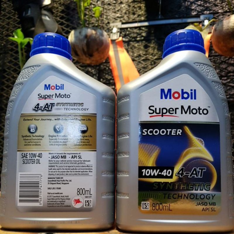 Nhớt xe tay ga Mobil Super Moto Scooter 10W-40, nhớt xe ga Mobil Super Moto Scooter 10W-40 800ml
