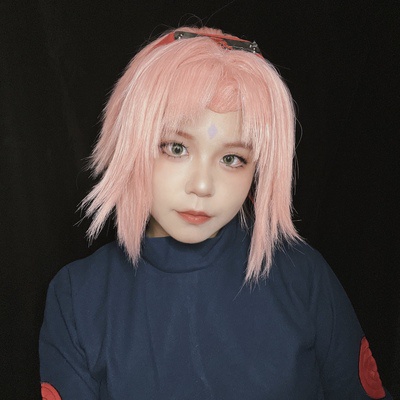 Tóc Giả Hóa Trang Nhân Vật Haruno Sakura Dễ Thương
