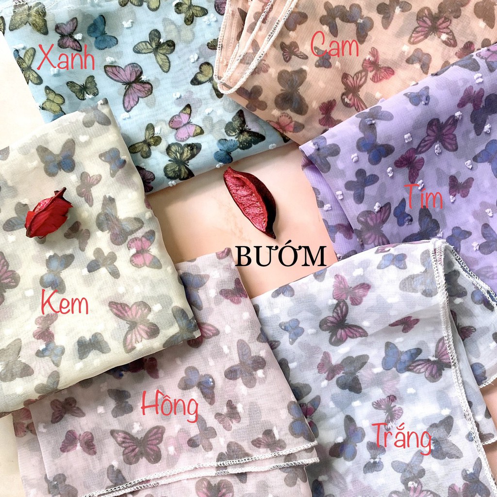 Khăn bandana von nhiều hoạ tiết TÍM STORE phụ kiện cột tóc thời trang dễ thương hàn quốc