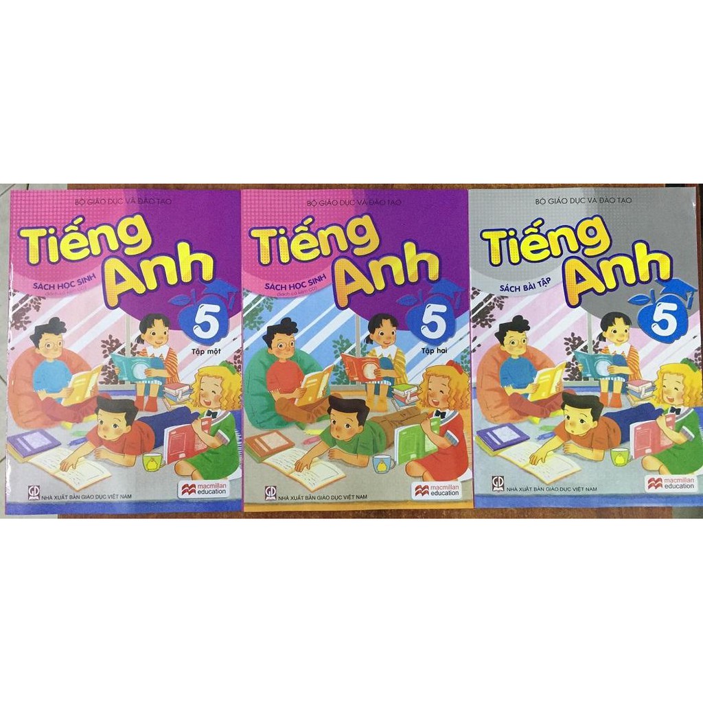 Sách - Tiếng Anh 5 - trọn bộ 3 quyển (không kèm đĩa)