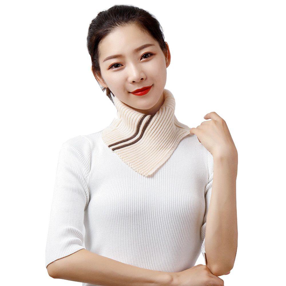 Khăn Choàng Cổ Giả Len Phối Nhung Thoải Mái Thời Trang Unisex